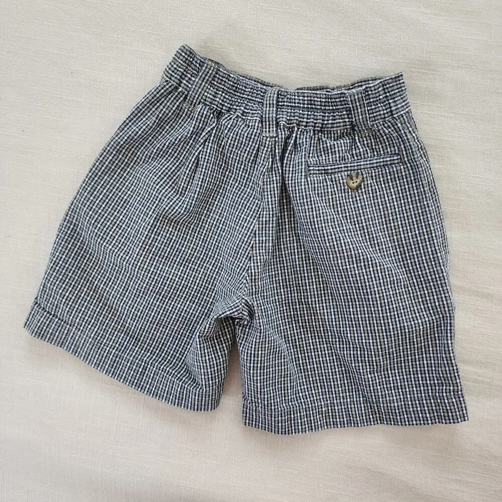Older Plaid Elastic Waist Nice Shorts 5t